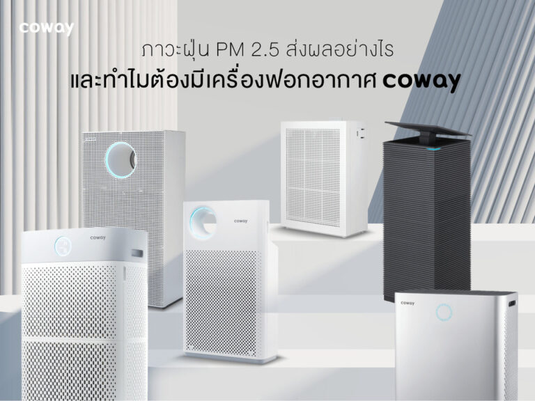 ทำไมต้องมีเครื่องฟอกอากาศ COWAY กับภาวะฝุ่น PM 2.5 ส่งผลอย่างไร